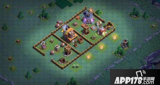 部落冲突夜世界4本阵型