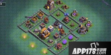 部落冲突夜世界5本阵型