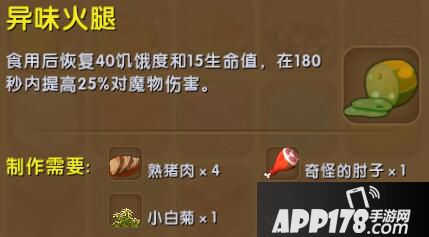 迷你世界异味火腿合成表详情 异味火腿怎么制作