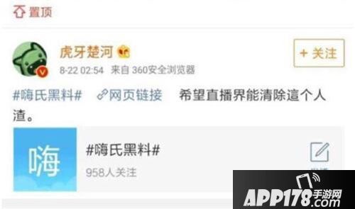 王者荣耀主播嗨氏与楚河开战