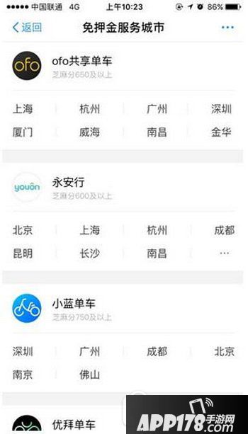 支付宝租车免押金怎么开通 支付宝单车免押金方法3