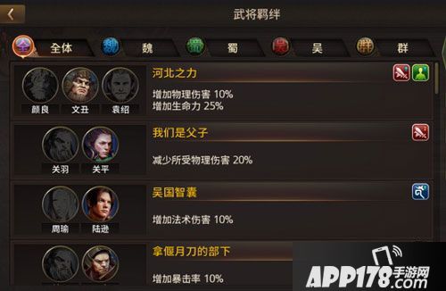 三国诛将录武将羁绊