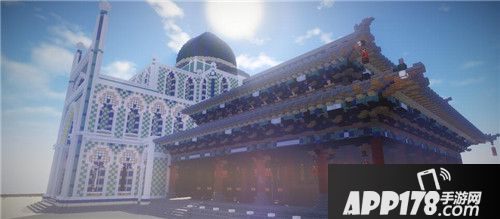 我的世界大神作品欣赏 拼贴古建筑