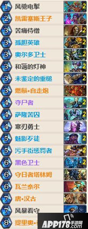 炉石传说污手骑卡组推荐 炉石传说圣骑士卡组推荐