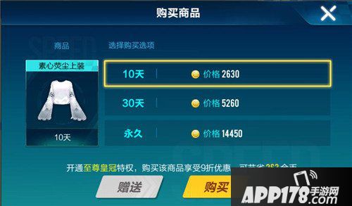 QQ飞车手游素心荧尘上装价格 QQ飞车手游素心荧尘上装多少钱