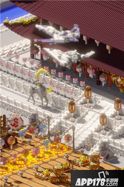 我的世界2018元旦建筑欣赏 画风清奇的阅兵仪式