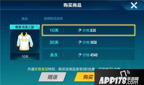 QQ飞车手游暖春浅调上装价格 QQ飞车手游暖春浅调上装多少钱