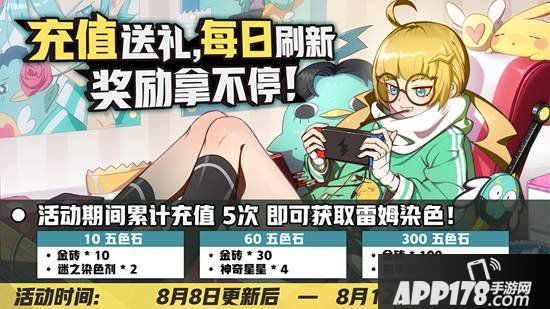 非人学园8月8日不停服更新公告 小额充值福利