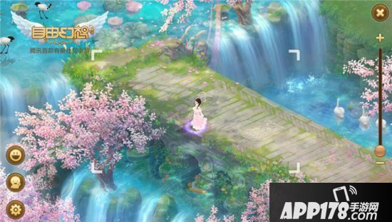 自由幻想手游全新浪漫地图八王府 荡荡秋千惬意人生