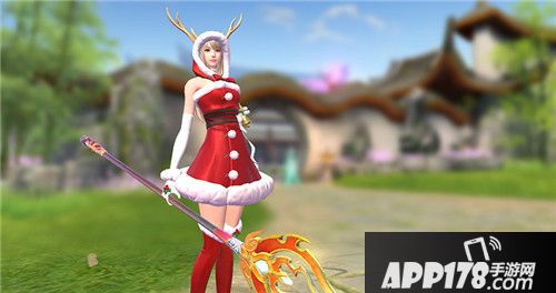 天下手游雪醉棠红点缀大荒冬日