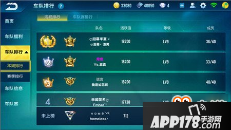 不收无能之辈 QQ飞车手游车队排行系统介绍