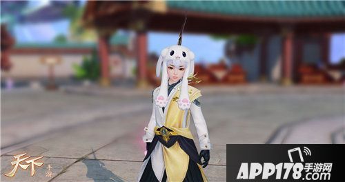 天下手游兔耳朵头饰