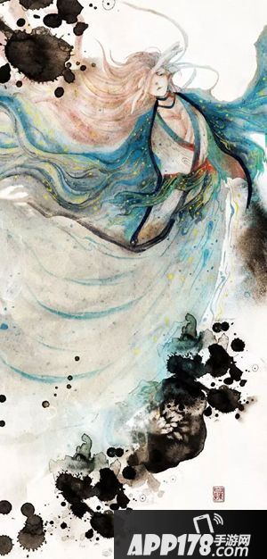 阴阳师风格化同人佳作 洒墨染纸妙笔成卷