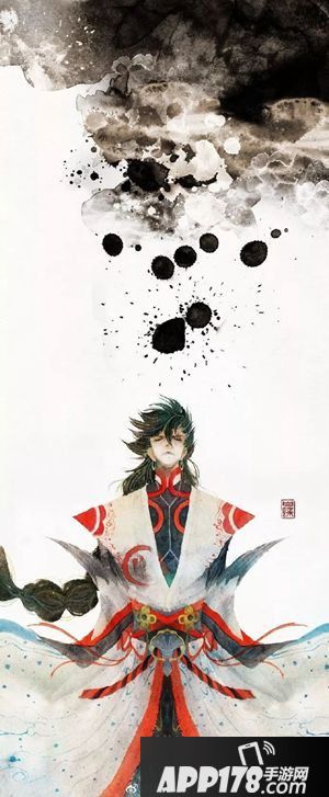 阴阳师风格化同人佳作 洒墨染纸妙笔成卷
