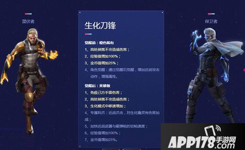 cf手游生化刀锋角色属性
