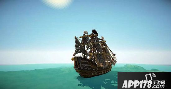 我的世界方块展示完美曲线 从大神造的风帆上能看出流动的风