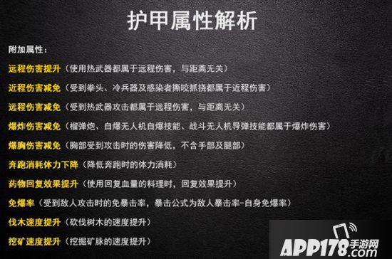 明日之后护甲属性解析 护甲选择优先性