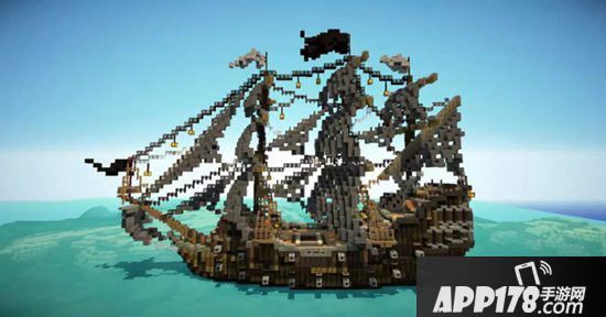 我的世界方块展示完美曲线 从大神造的风帆上能看出流动的风