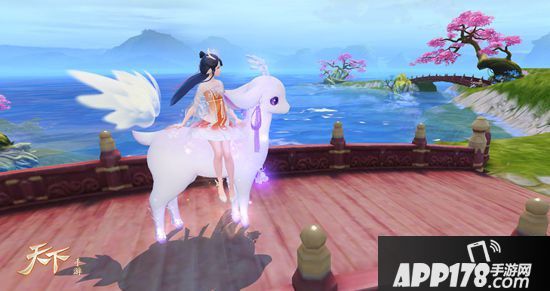 天下手游灵鹿坐骑仙萌降世 飞雪流霞现灵鹿