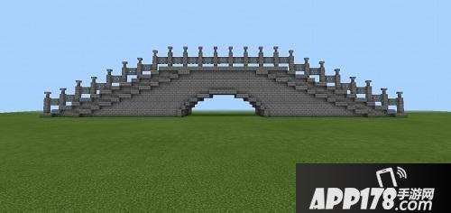 我的世界古代石拱桥一孔教程 古代石拱桥一孔怎么做