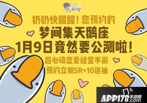 梦间集天鹅座1月9日公测即将开启