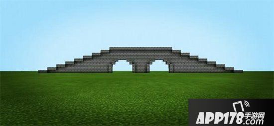 我的世界拱式两孔桥教程 拱式两孔桥怎么做