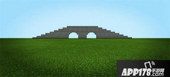 我的世界拱式两孔桥教程 拱式两孔桥怎么做