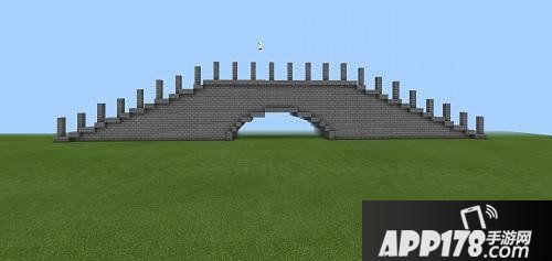 我的世界古代石拱桥一孔教程 古代石拱桥一孔怎么做
