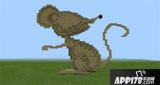 我的世界鼠年雕塑教程 老鼠雕塑怎么做