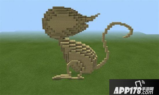 我的世界鼠年雕塑教程 老鼠雕塑怎么做