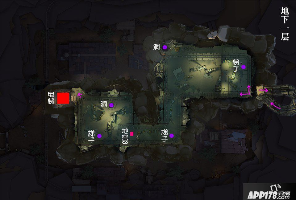 第五人格闪金矿场地图全景图 闪金矿场地图平面图