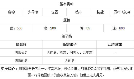 秦时明月手游少司命怎么得 怎么样