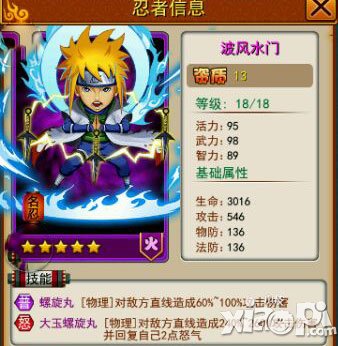 忍者百分百波风水门