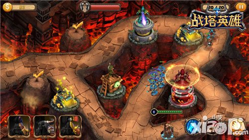 《战塔英雄》魔幻熔岩宫殿 双人合作战力强劲