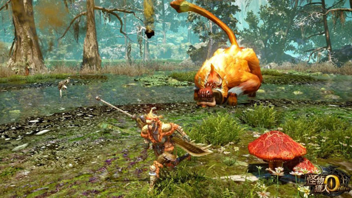 动作网游《怪物猎人ol》战斗画面截图(2)