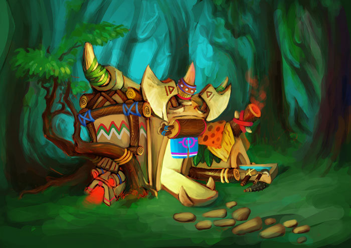 《摩登原始人》场景原画赏(3)