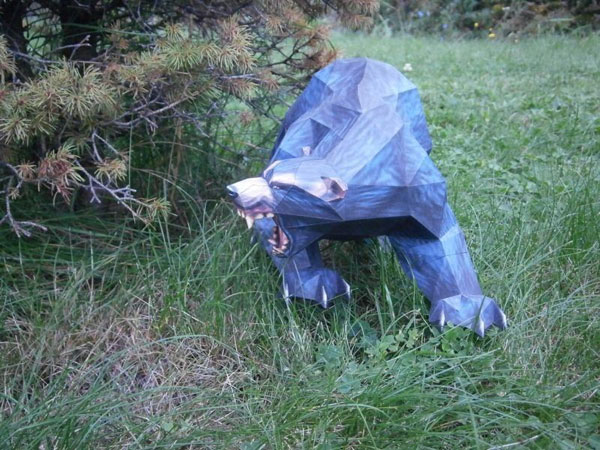 以假乱真的灰熊怪物纸模图赏(4)