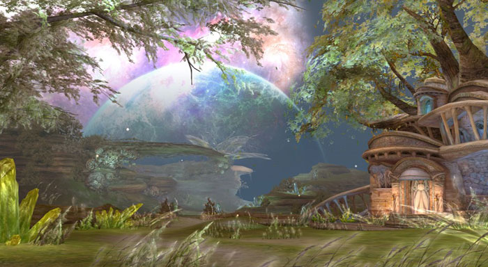 韩服《天堂2》风精灵居住地原画(7)