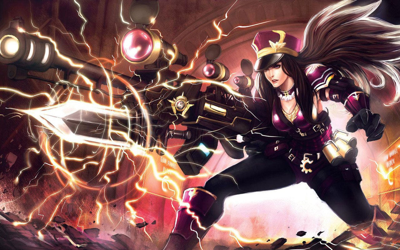 《英雄联盟》皮城女警凯特琳壁纸(7)