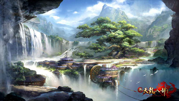 《新天龙八部》精美场景原画截图(2)