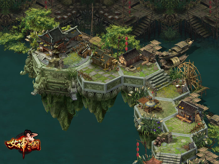 RPG网游《女神三国》场景原画(10)