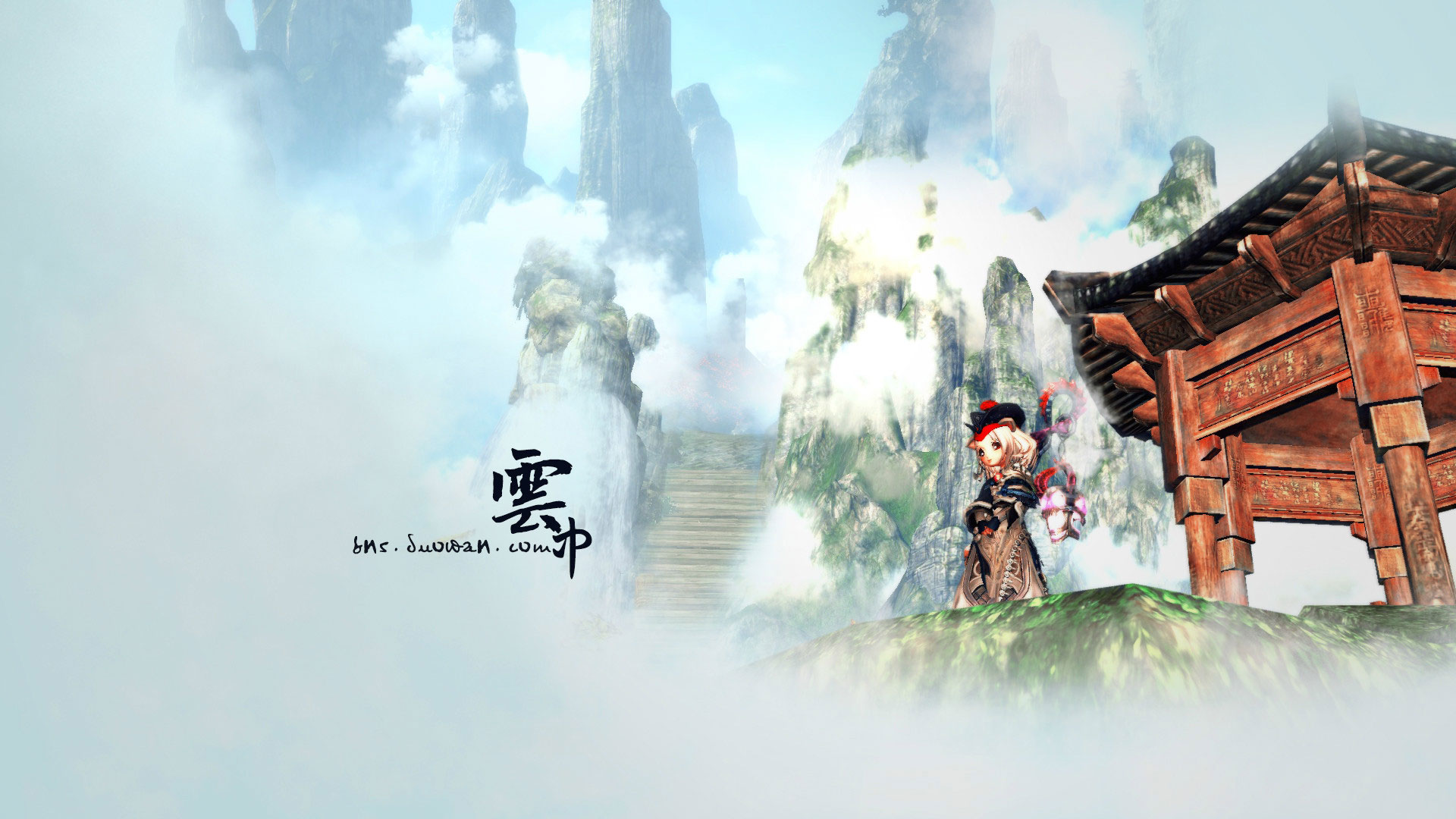 《剑灵》云中漫步精美壁纸(3)