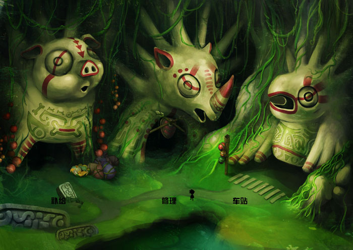 《摩登原始人》场景原画赏(4)