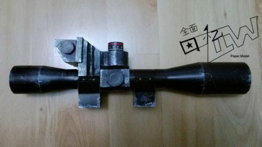 手工大神《使命召唤》逼真纸膜手枪赏析(9)