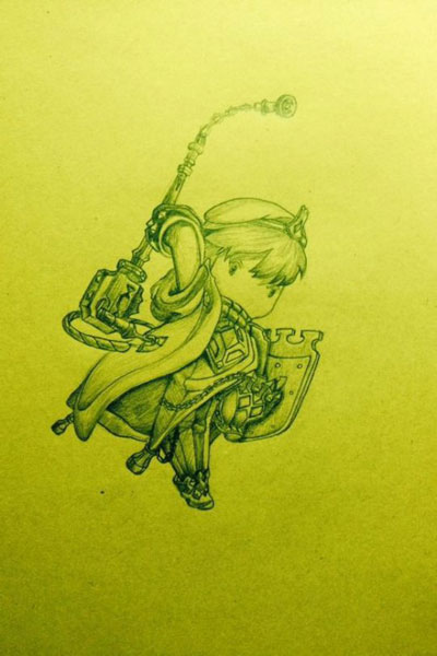 玩家手绘《地城之光》人物美图赏(12)