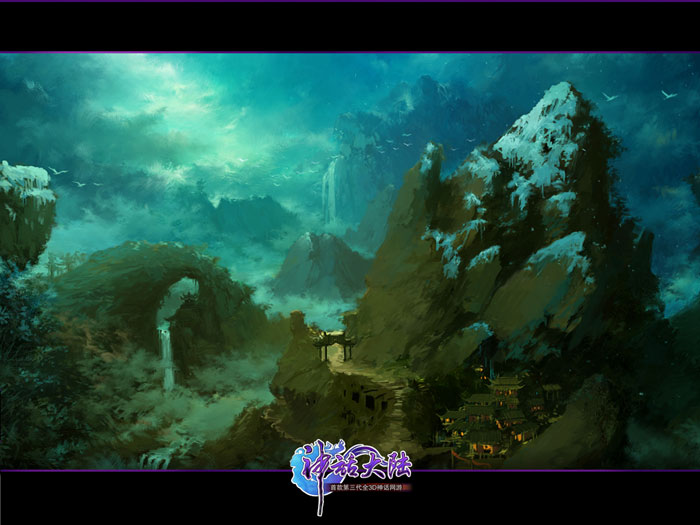 RPG网游《神话大陆》场景原画(3)