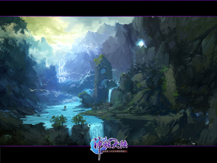 RPG网游《神话大陆》场景原画(4)
