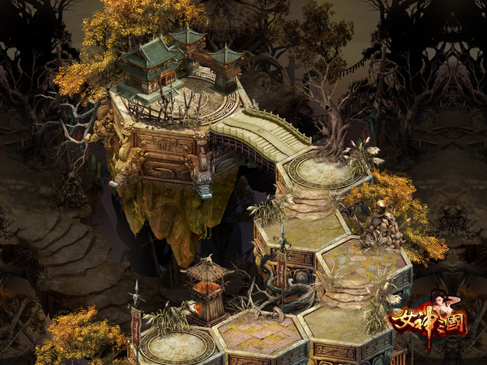 RPG网游《女神三国》场景原画(5)