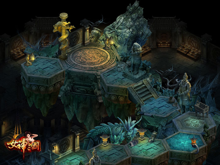 RPG网游《女神三国》场景原画(9)