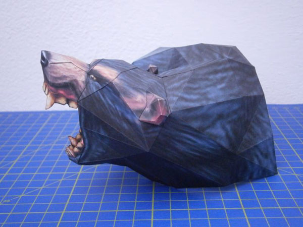 以假乱真的灰熊怪物纸模图赏(7)